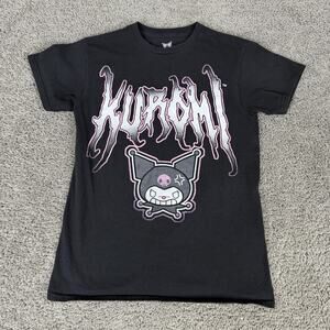 Kuromi Shirt Mens Small Black White Sanrio Graphic Cartoon T-Shirt Tagless